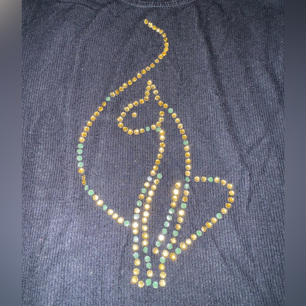 Baby Phat Shimmering Gray Top - Picture 2 of 6